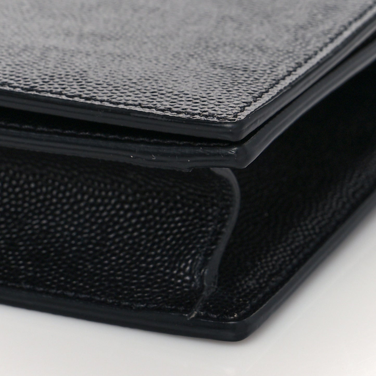 Grain De Poudre Classic Monogram Kate Clutch Black