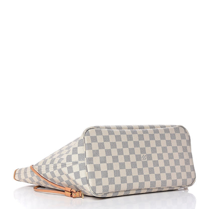 Louis Vuitton Damier Azur Neo Neverfull MM Rose Ballerine 5 of 10