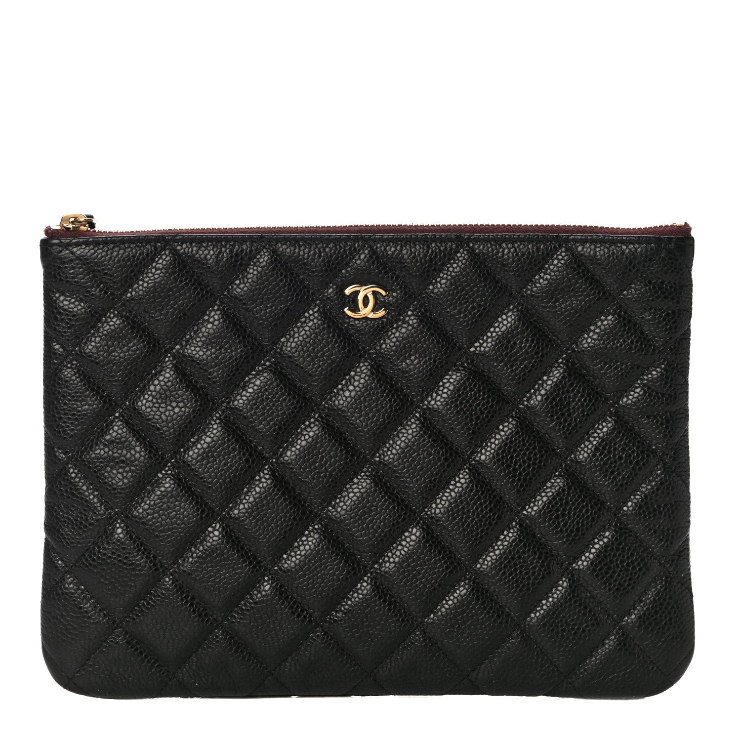 Chanel Caviar Quilted Medium Cosmetic Case Black 1 of 10