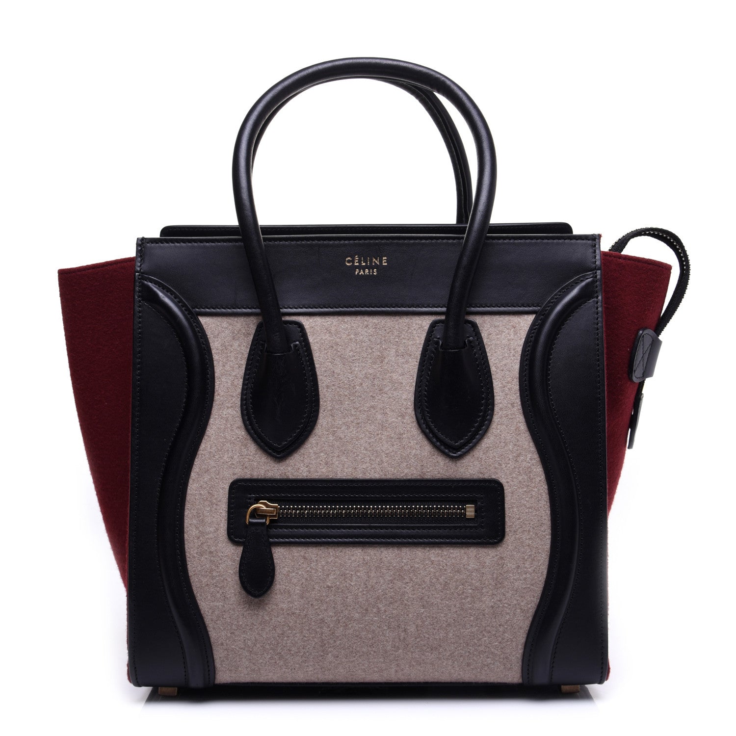 Celine Felt Smooth Calfskin Micro Tri-Color Micro Luggage Beige 1 of 13