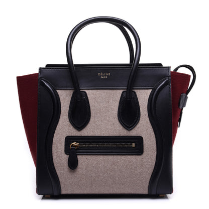 Celine Felt Smooth Calfskin Micro Tri-Color Micro Luggage Beige 1 of 13