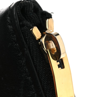 Saint Laurent Calfskin Matelasse Monogram Key Pouch Black 9 of 10