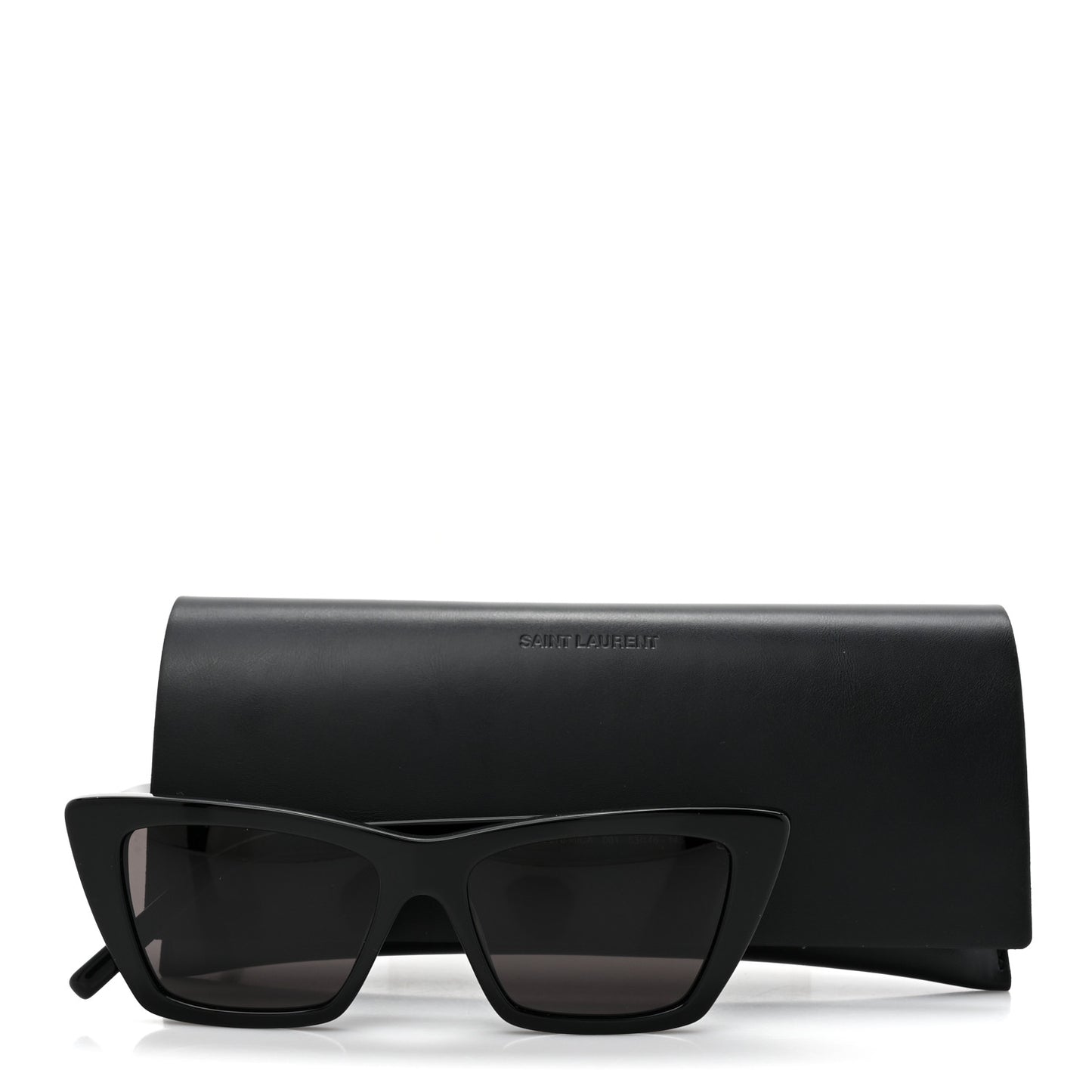 Acetate Mica Cat Eye Sunglasses SL 276 Black