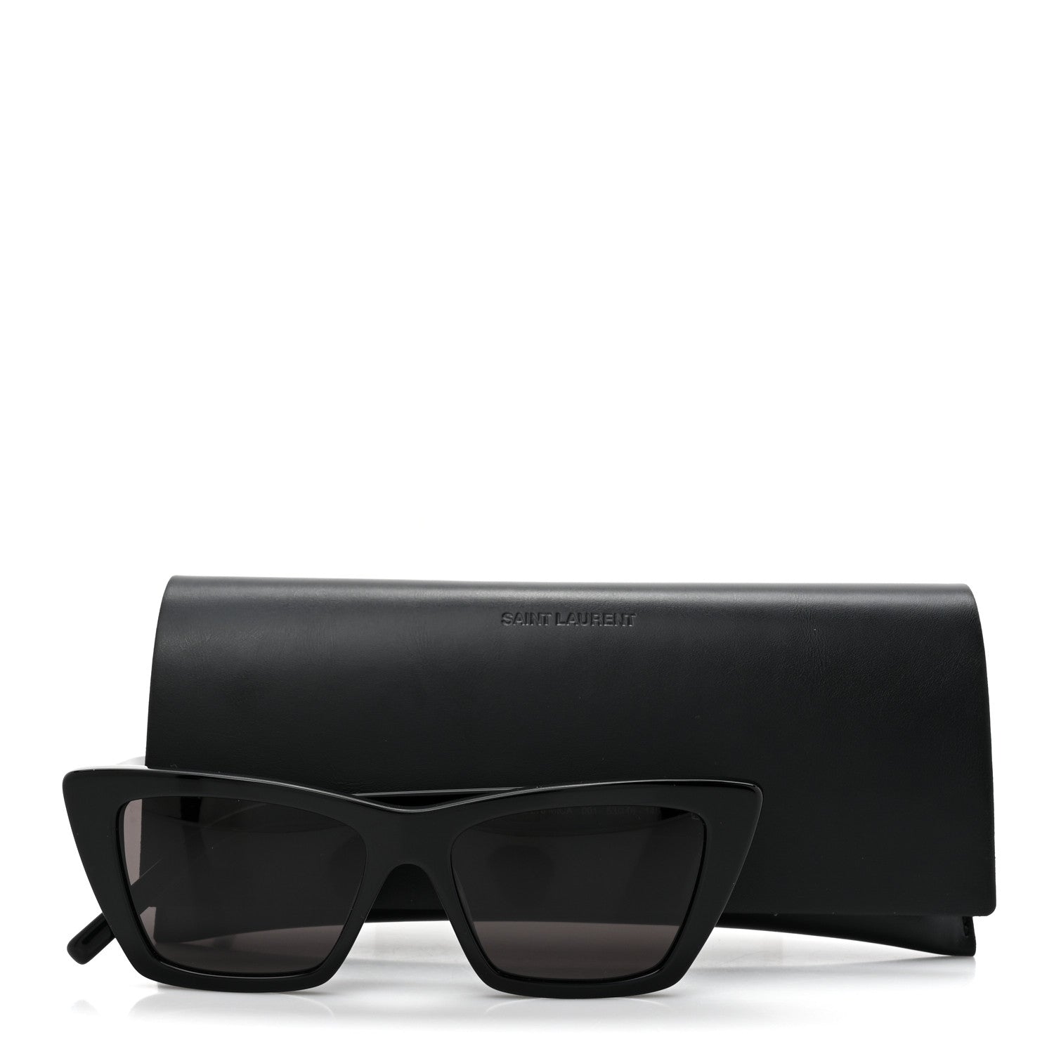 Saint Laurent Acetate Mica Cat Eye Sunglasses SL 276 Black 7 of 7