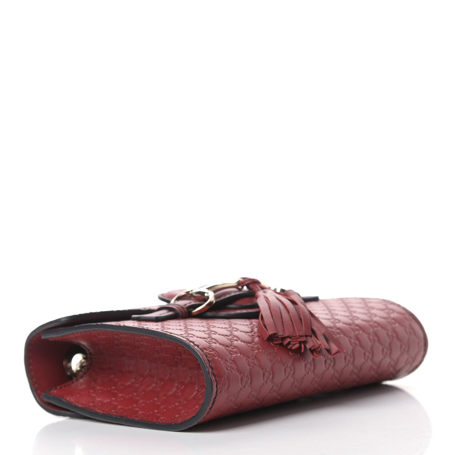 Gucci Soft Microguccissima Mini Emily Chain Shoulder Bag Rosso 4 of 11