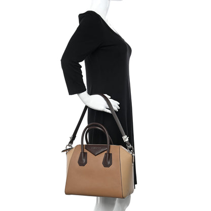 Givenchy Sugar Goatskin Small Tri-Color Antigona Beige Camel Brown 2 of 13