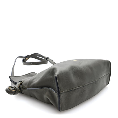 Loewe Calfskin Mini Flamenco Knot Clutch Dark Khaki 4 of 9