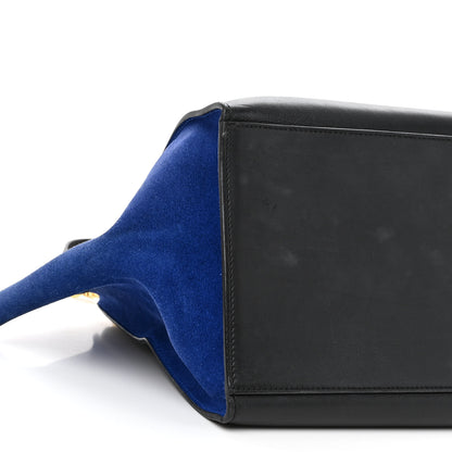 Celine Calfskin and Suede Large Trapeze Tri-Color Cobalt 8 of 10