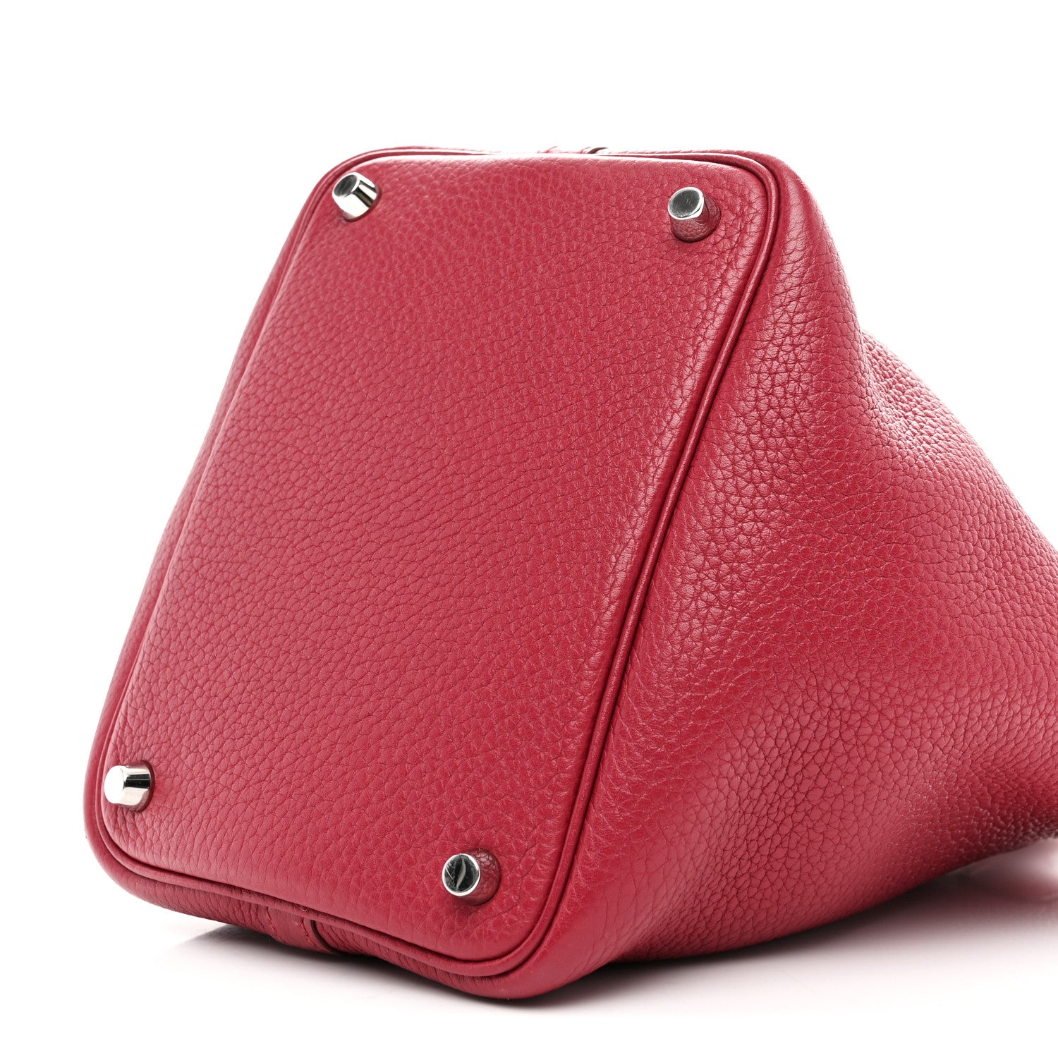 Hermes Taurillon Clemence Picotin Lock 18 PM Rubis 10 of 11