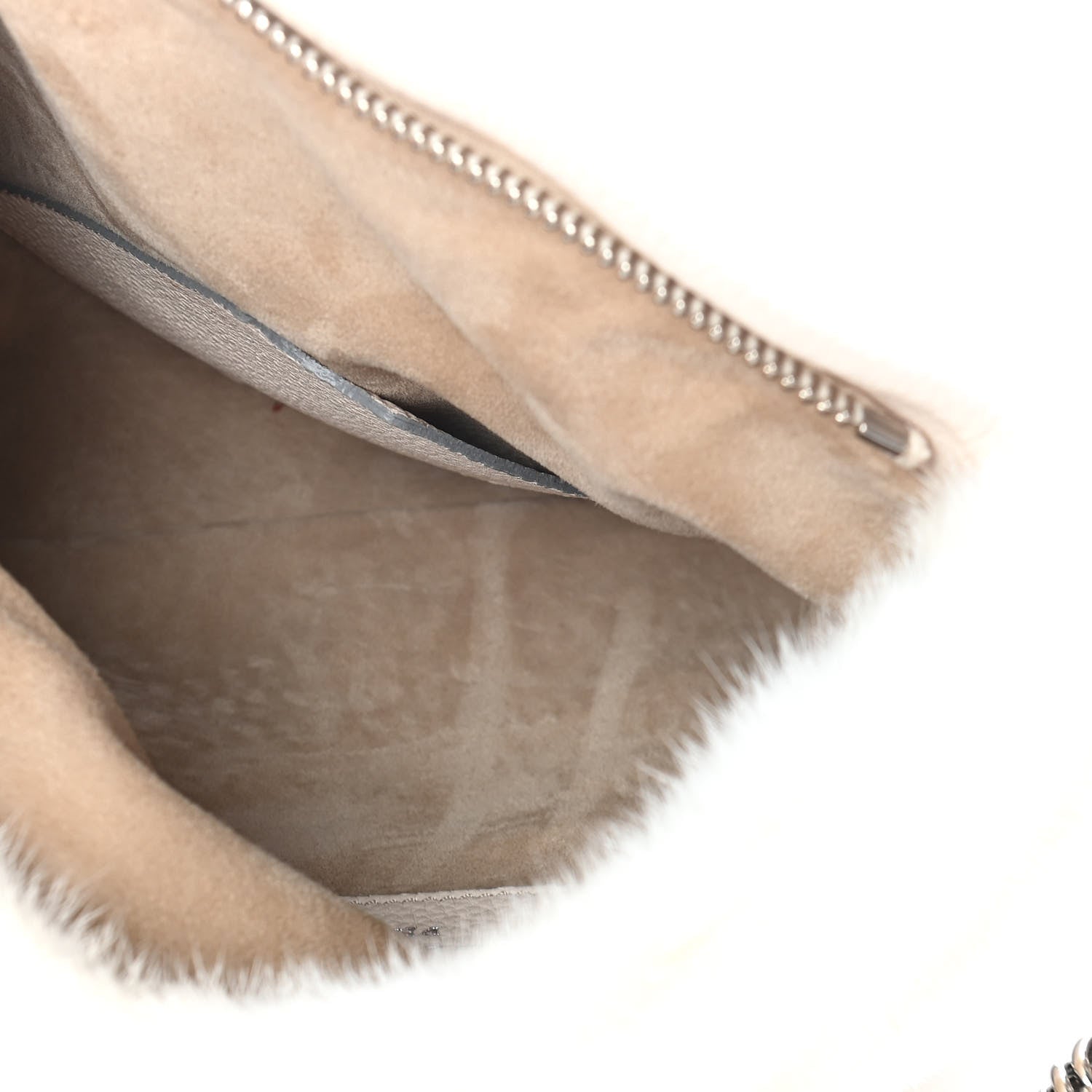 Burberry Prorsum Grainy Calfskin Mink Chain Bag Stone 5 of 8