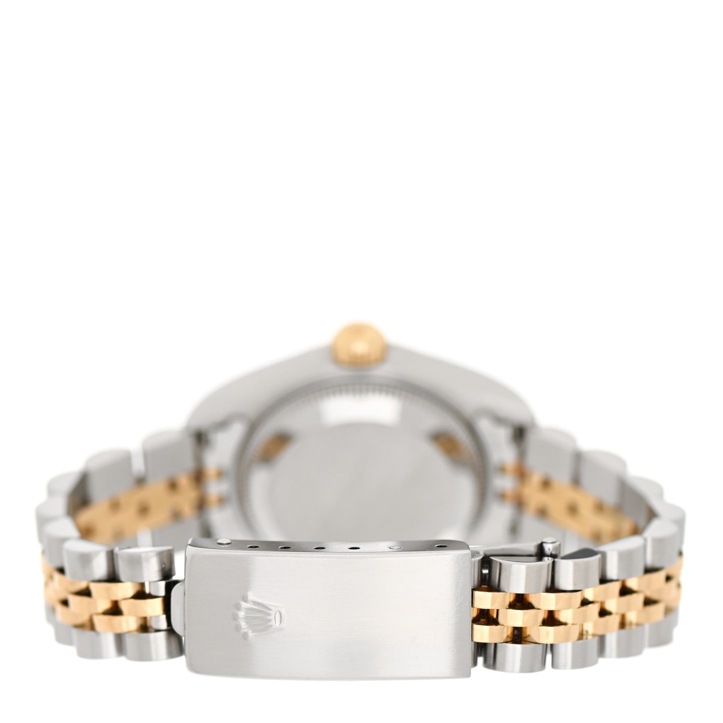 Stainless Steel 18K Yellow Gold Diamond 26mm Oyster Perpetual Datejust Watch Black 79173