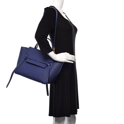 Celine Grained Calfskin Mini Belt Bag Indigo 2 of 11