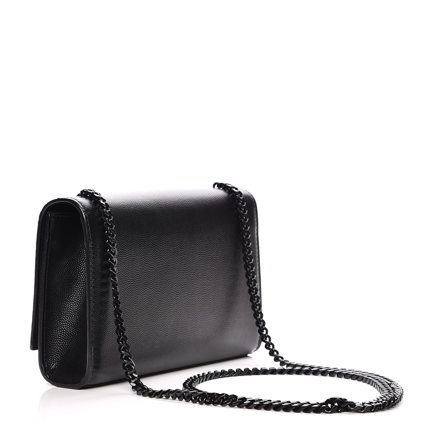 Grain De Poudre Medium Classic Monogram Kate Satchel Black