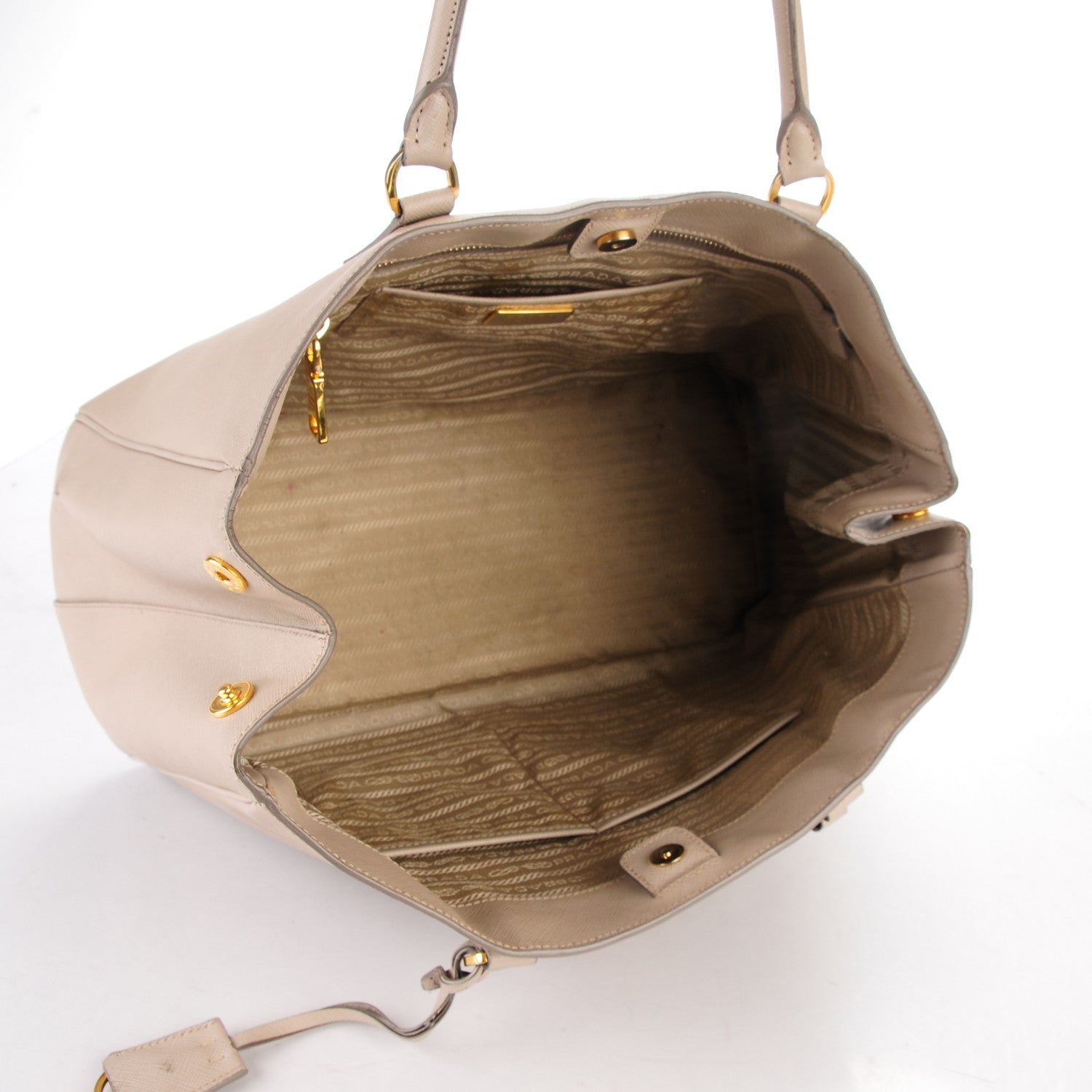 Prada Saffiano Lux Large Tote Pomice 5 of 12