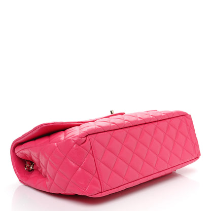 Chanel Caviar Quilted XXL Travel Flap Bag Dark Pink 4 of 12