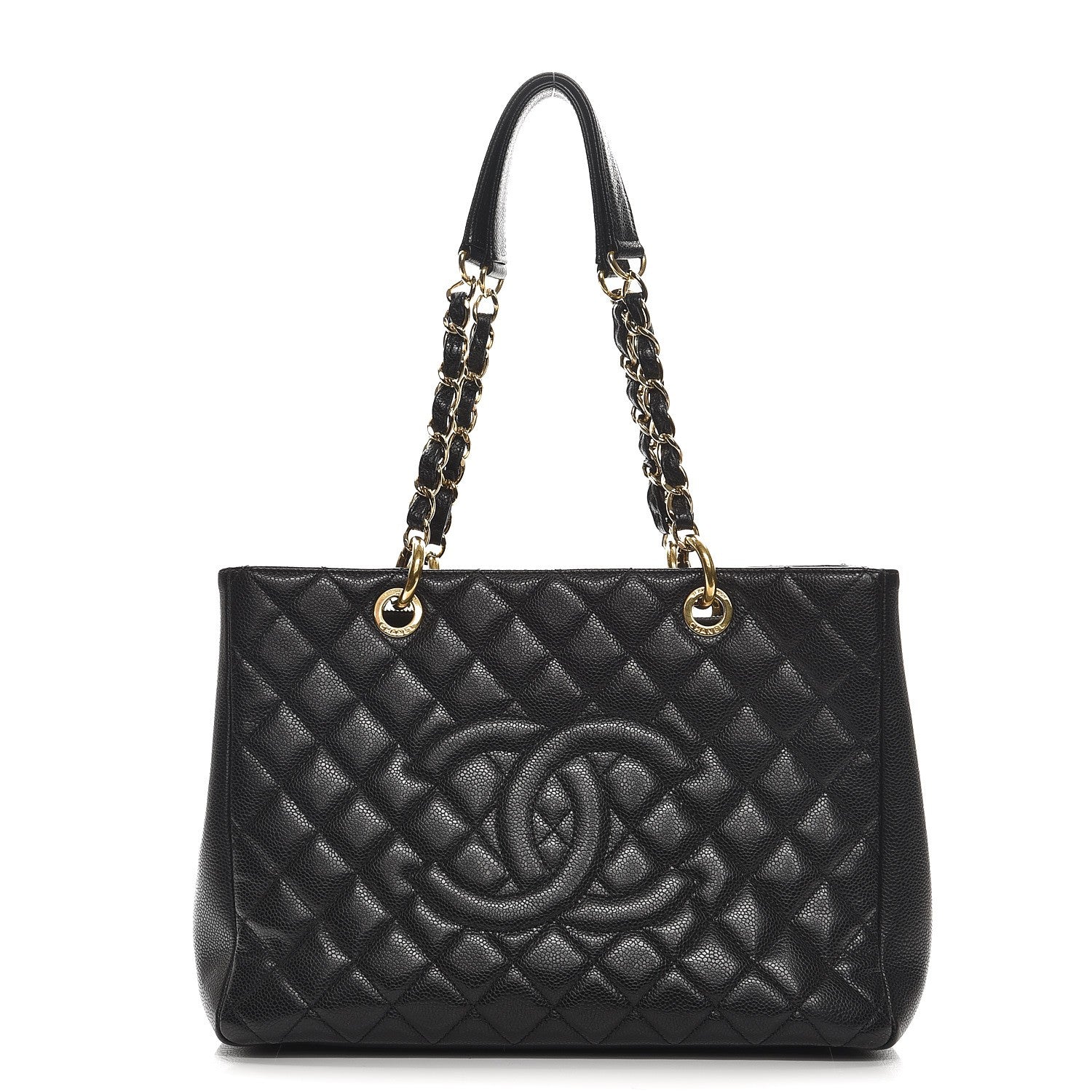 Chanel Caviar Quilted Grand Shopping Tote GST Black 1 of 7