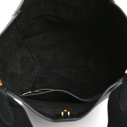 Celine Soft Grained Calfskin Sangle Bucket Bag Black 5 of 12