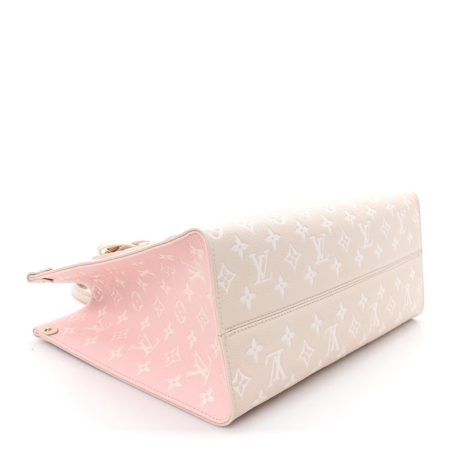 Louis Vuitton Empreinte Monogram Spring In The City Onthego MM Beige Pink Yellow 4 of 9