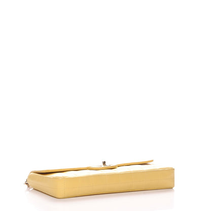 Chanel Lambskin East West Chocolate Bar Flap Yellow 4 of 11