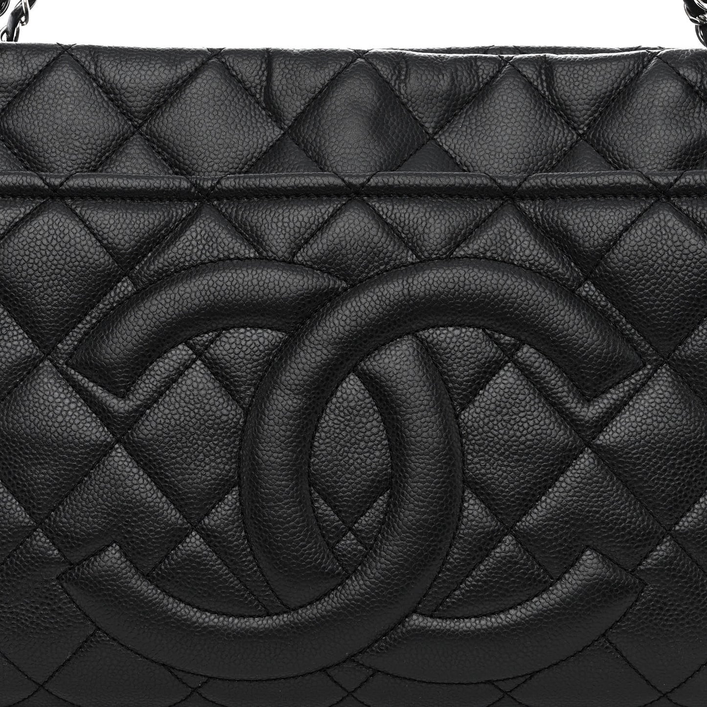 Caviar Quilted CC Timeless Soft Tote Black