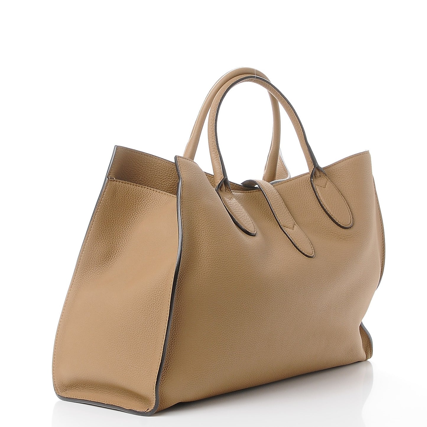 Soft Calfskin Medium Jackie Top Handle Bag Beige