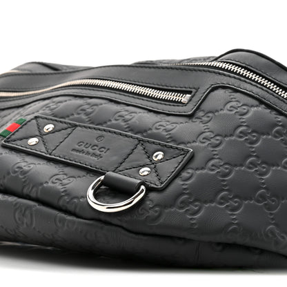 Gucci Guccissima Web Belt Bag Black 9 of 10