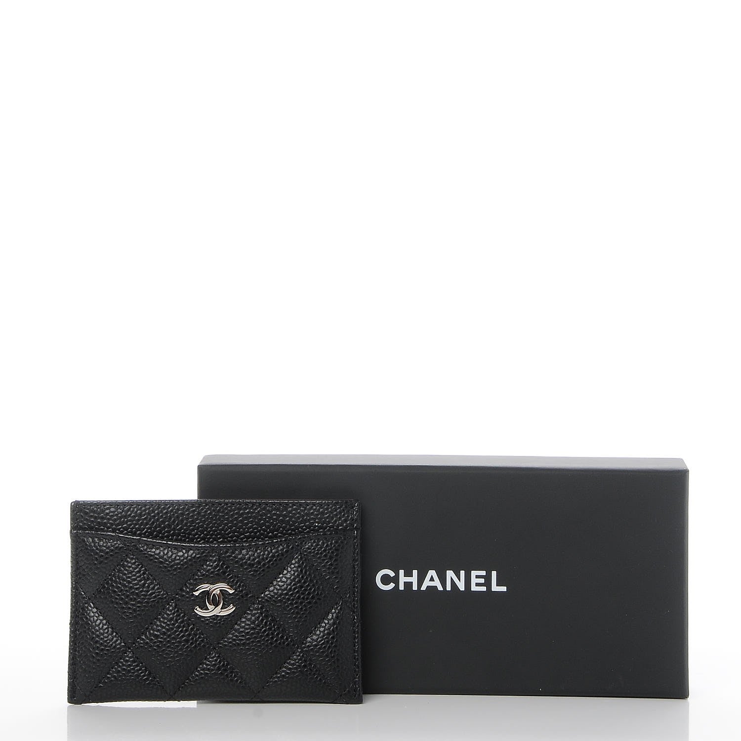 Chanel Caviar Quilted Card Holder Black 9 of 9