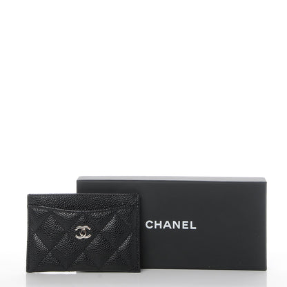 Chanel Caviar Quilted Card Holder Black 9 of 9