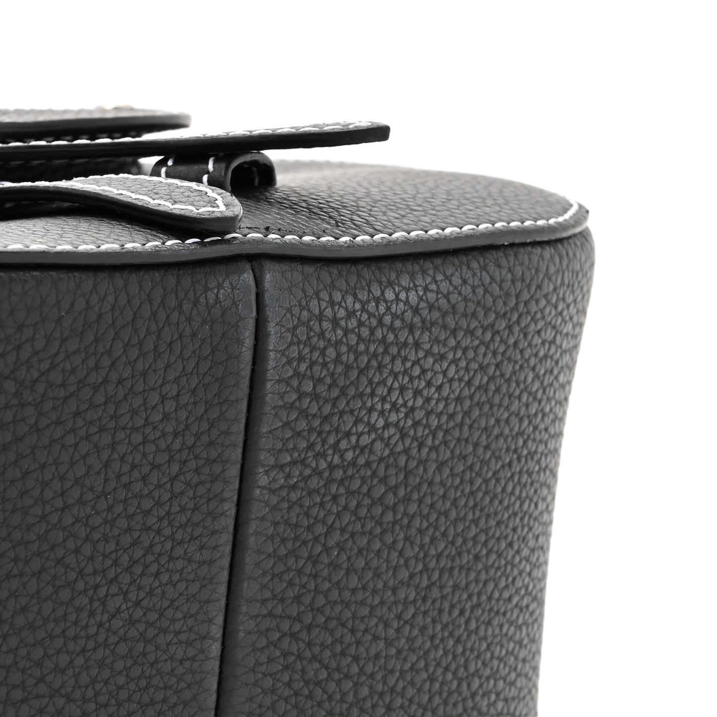 Grained Calfskin Mini Gallop Sling Bag Black