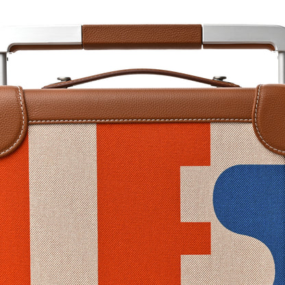 Hermes Canvas Taurillon Regate RMS Rolling Trolley Luggage Multicolor 6 of 8
