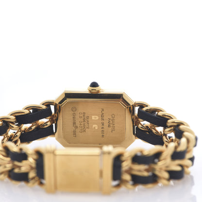 Chanel Stainless Steel Lambskin 20mm Chain Premiere Quartz Watch Gold M 4 of 4