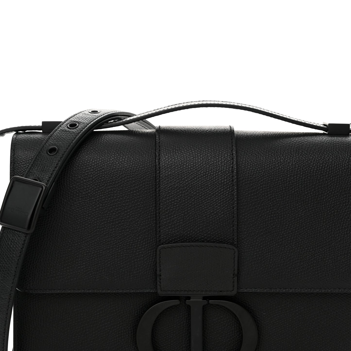 30 Montaigne Flap Bag Black