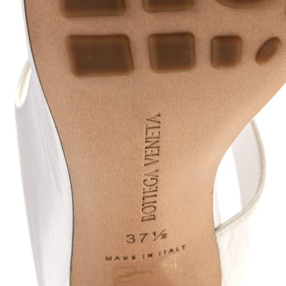 Bottega Veneta Nappa Crunch Lux Sandals 37.5 Optic White 13 of 14