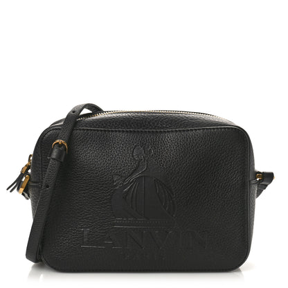 Lanvin Calfskin Logo Embossed Camera Bag Black 1 of 8
