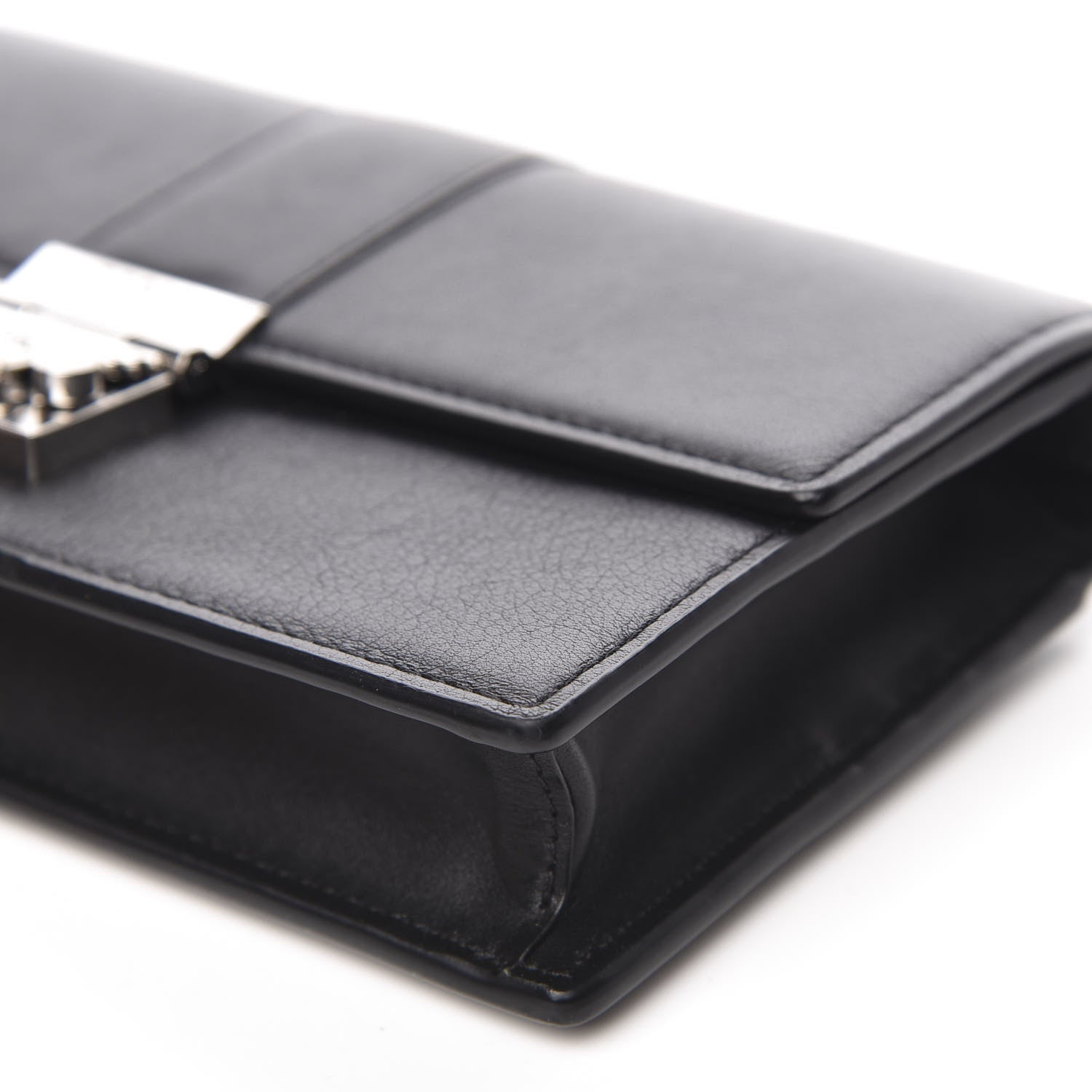 MCM Calfskin Large Karoline Crossbody Wallet Black 8 of 9