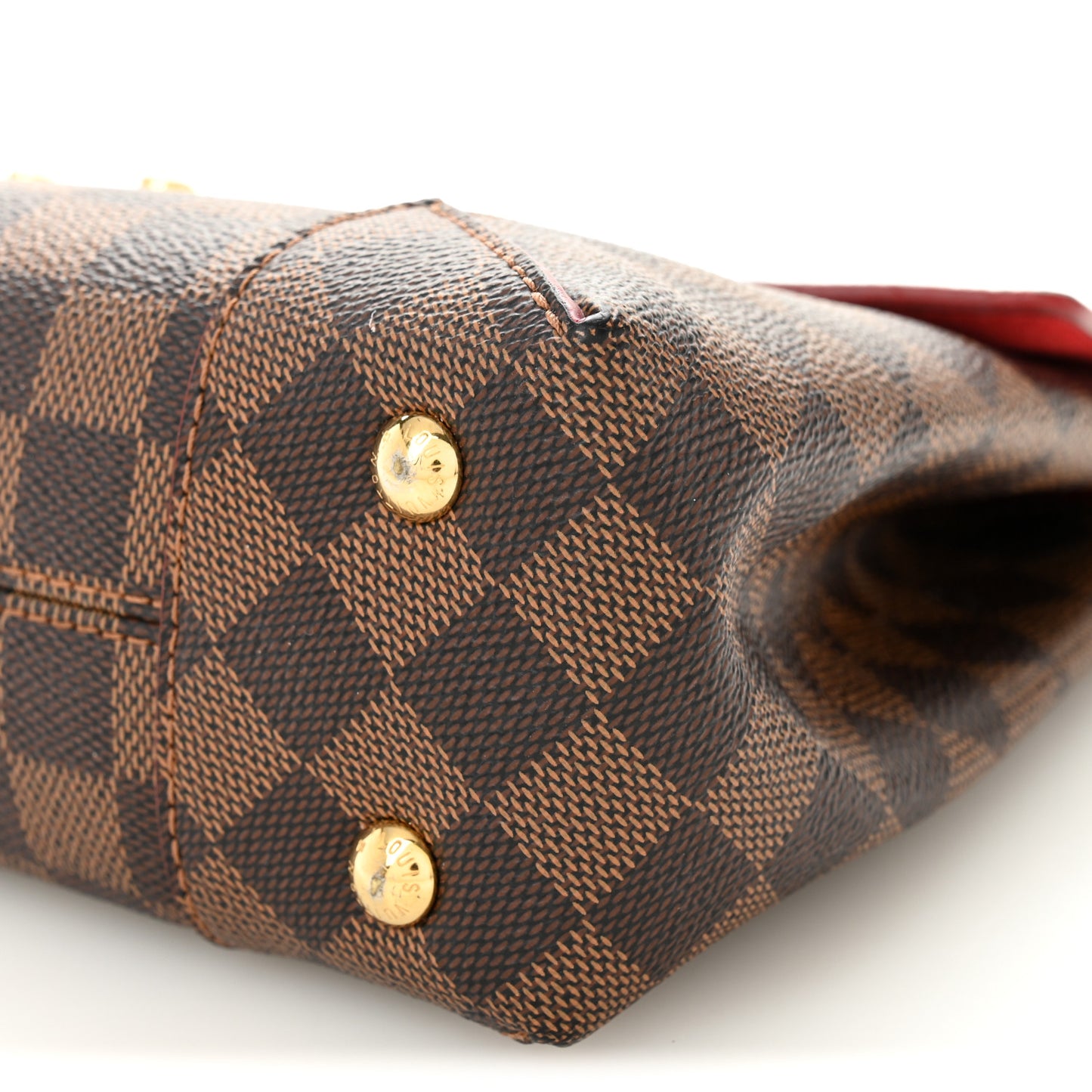 Damier Ebene Caissa Clutch Cherry Cherry