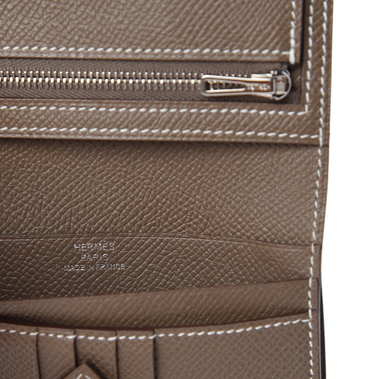 Hermes Epsom Bearn Compact Wallet Etoupe 6 of 7