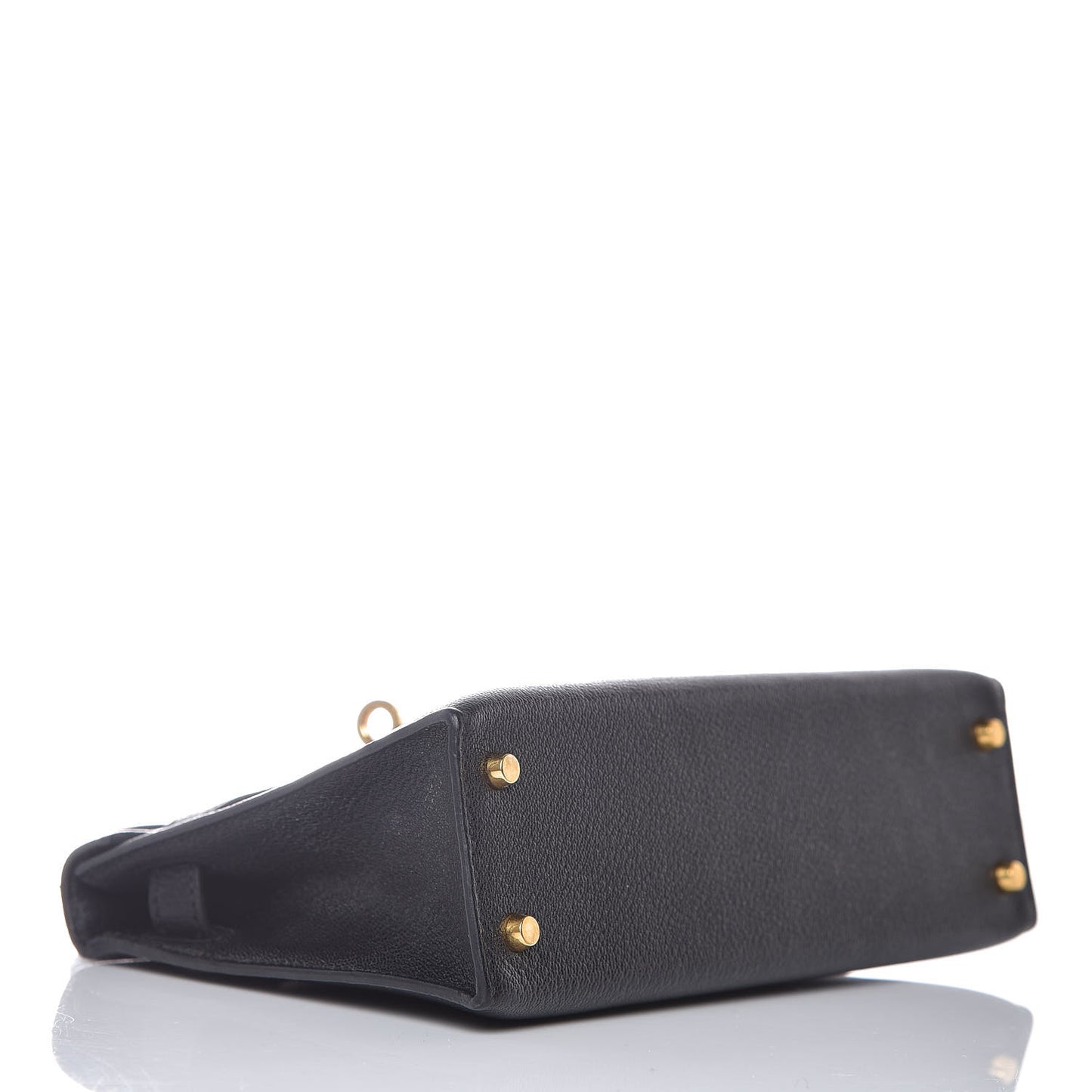 Chevre Chandra Mini Kelly Sellier 20 Black