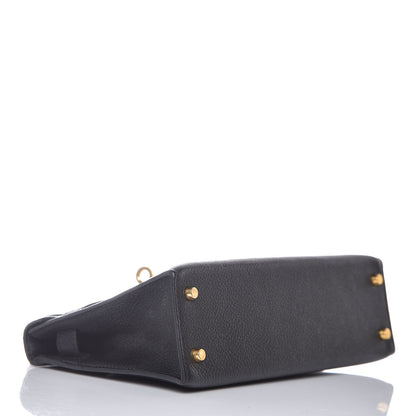 Hermes Chevre Chandra Mini Kelly Sellier 20 Black 5 of 37