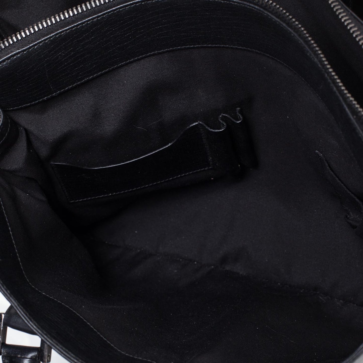 Leather Briefcase Laptop Work Bag Black
