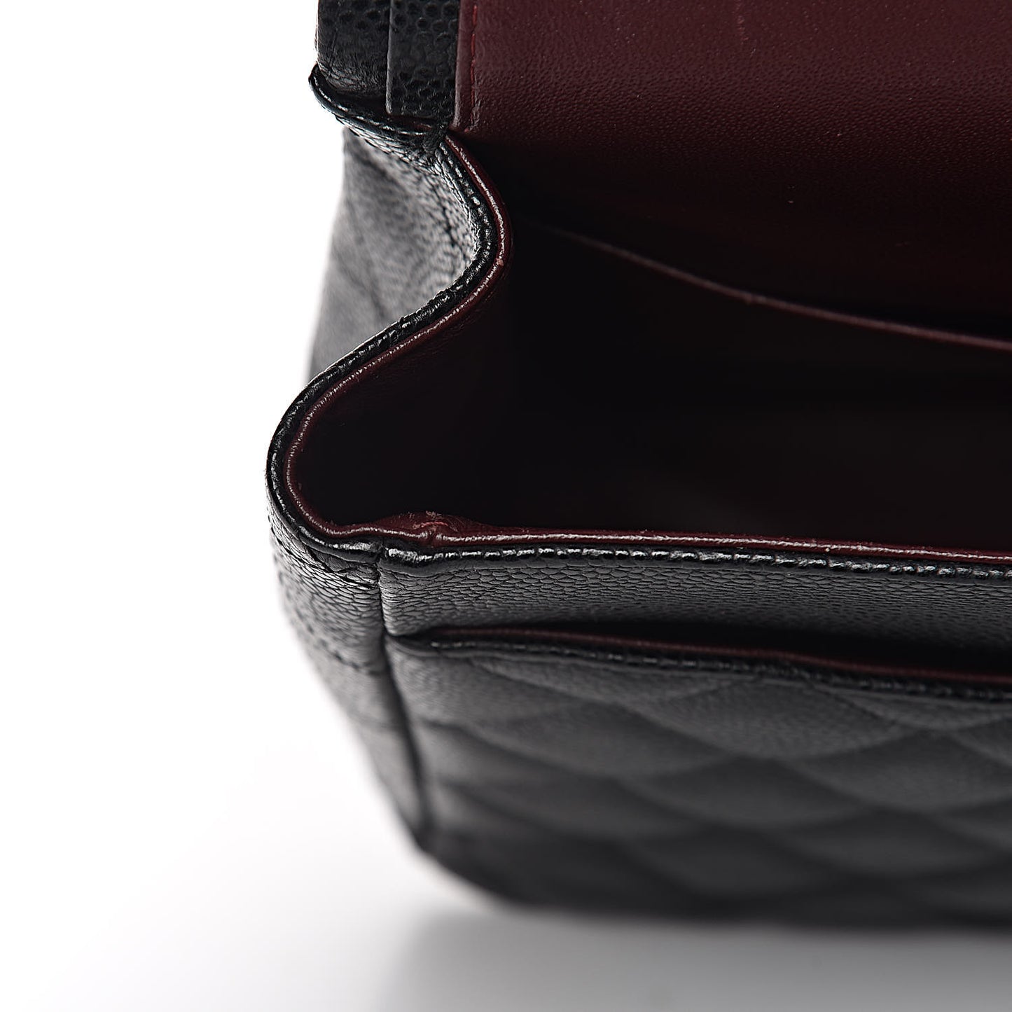 Caviar Quilted Maxi Double Flap Black