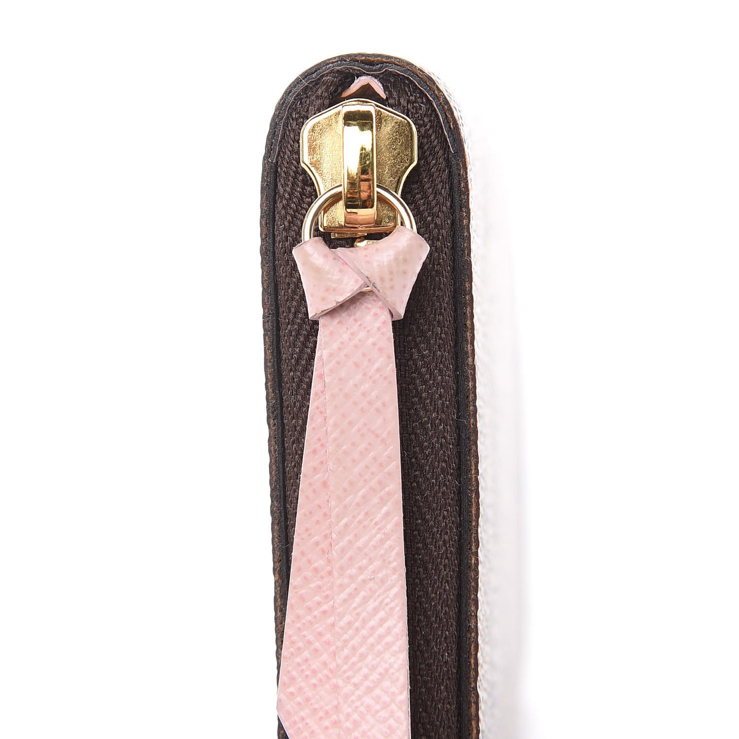 Damier Ebene Clemence Wallet Rose Ballerine