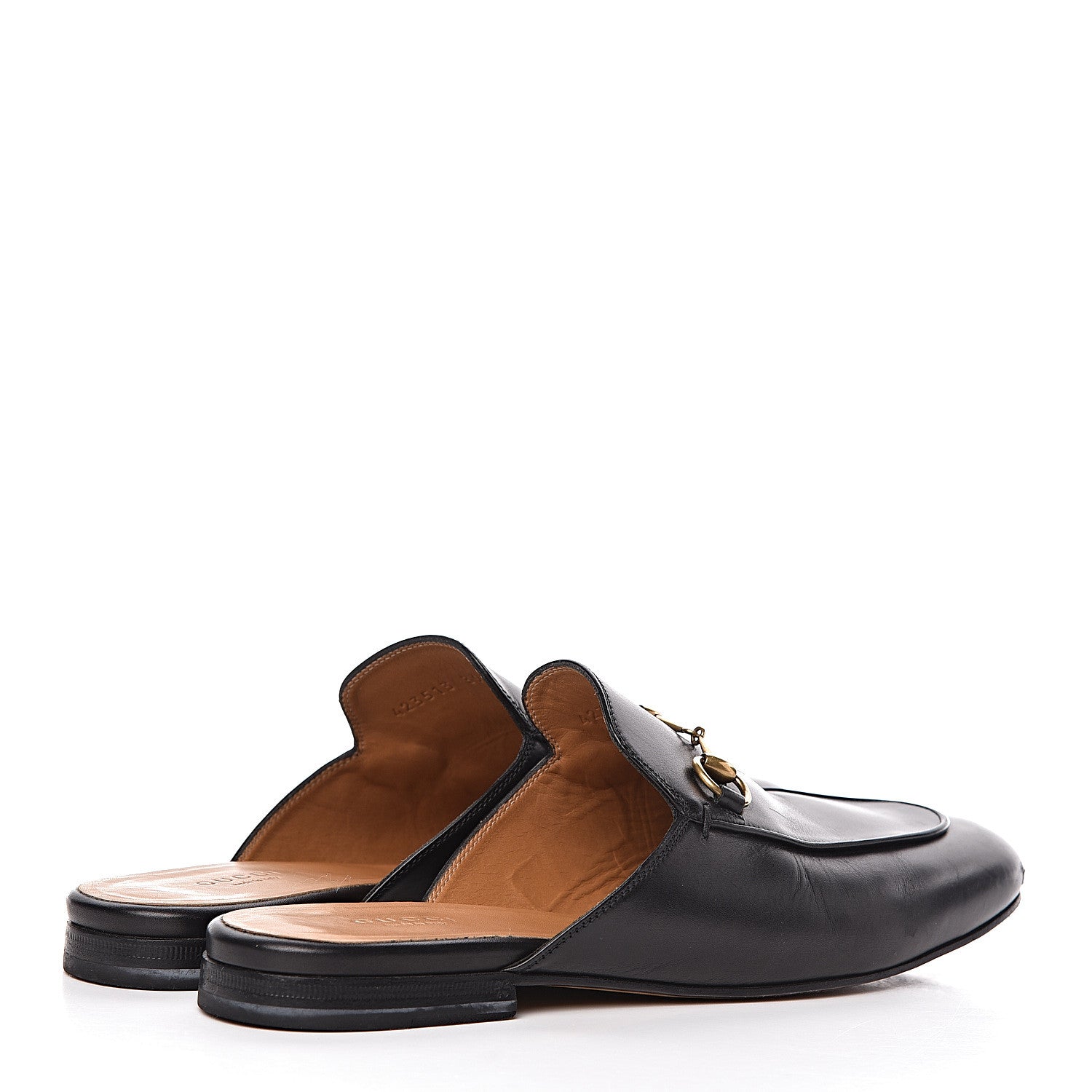 Gucci Calfskin Womens Princetown Slippers 39 Black 4 of 15