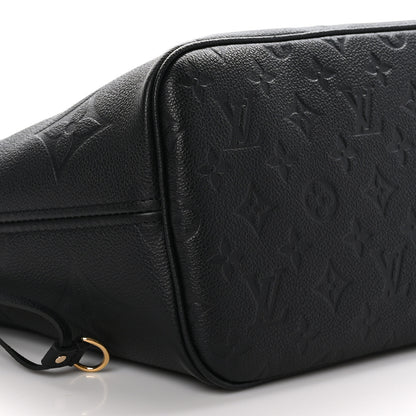 Louis Vuitton Empreinte Monogram Giant Neverfull MM Black 9 of 10