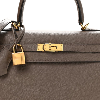 Hermes Epsom Kelly Sellier 25 Etain 7 of 10