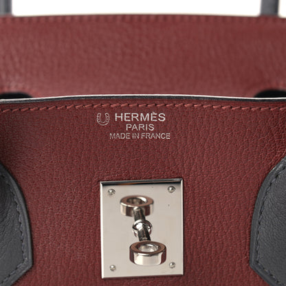 Hermes Chevre Mysore Horseshoe Birkin 35 Rouge H Ardoise 6 of 10