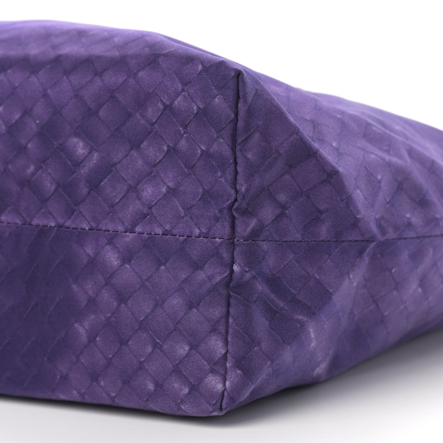 Nylon Intrecciolusion Vertical Tote Plum