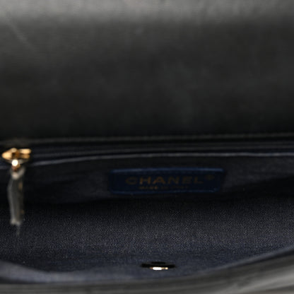 Chanel Lambskin Quilted Resin Bi-Color Chain Flap Bag Black 6 of 9