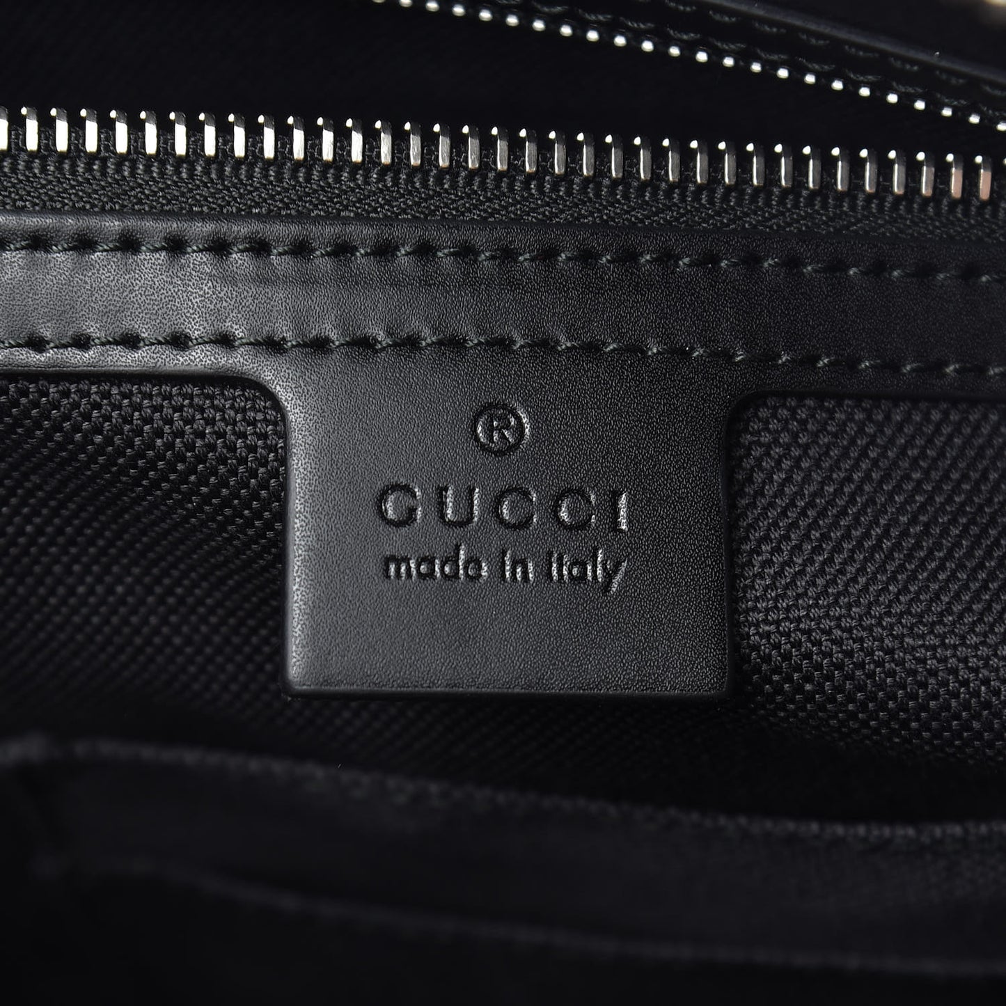 GG Supreme Monogram Appia Calfskin Web Briefcase Black