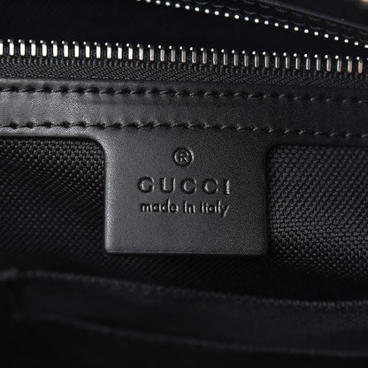 Gucci GG Supreme Monogram Appia Calfskin Web Briefcase Black 6 of 10